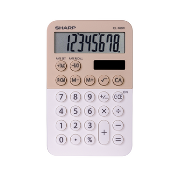 SHARP EL760RLA Twin Power XL 8-digit Display