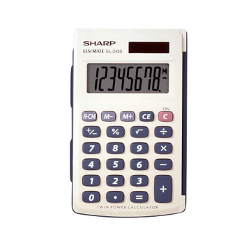 Sharp EL243S 8-digit Hand-held Calculator